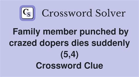 crossword clue dies